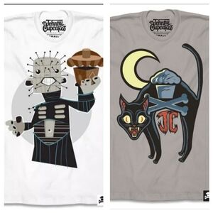Johnny Cupcakes Men's Set of 2 Halloween Special Pop-Up Edition XL T-shirts
